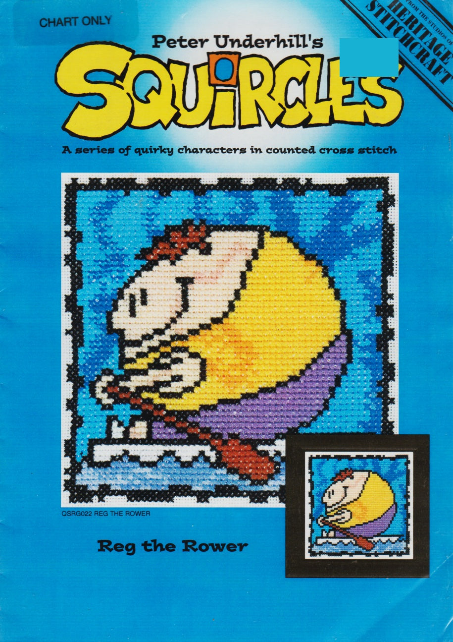 Heritage Stitchcraft Reg The Rower QSRG022 cross stitch pattern