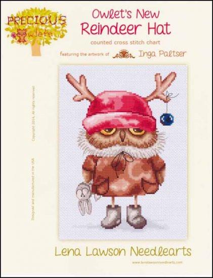 Lena Lawson Reindeer Hat cross stitch pattern
