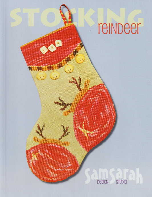 Sam Sarah Reindeer Stocking christmas cross stitch pattern