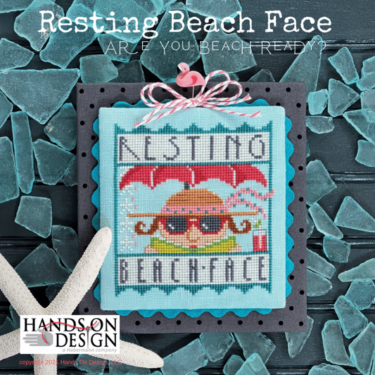 Hands On Design Resting Beach Face cross stitch pattern