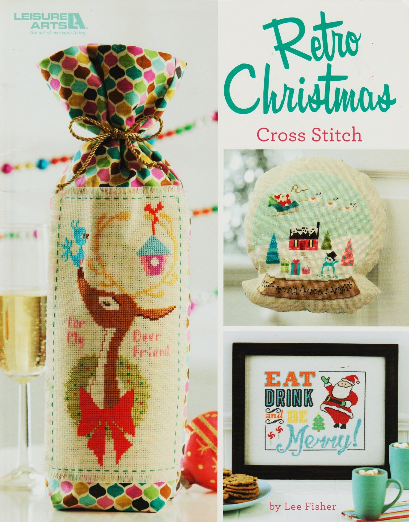 Leisure Arts Retro Christmas 6877 cross stitch pattern