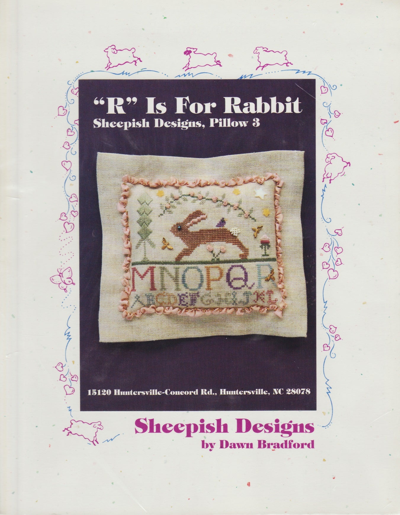 Sheepish Designs R is for Rabbit cross stitch pattern