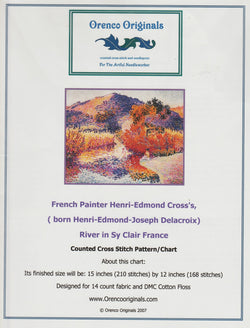 Oremco Originals River in Sy Clair France cross stitch pattern