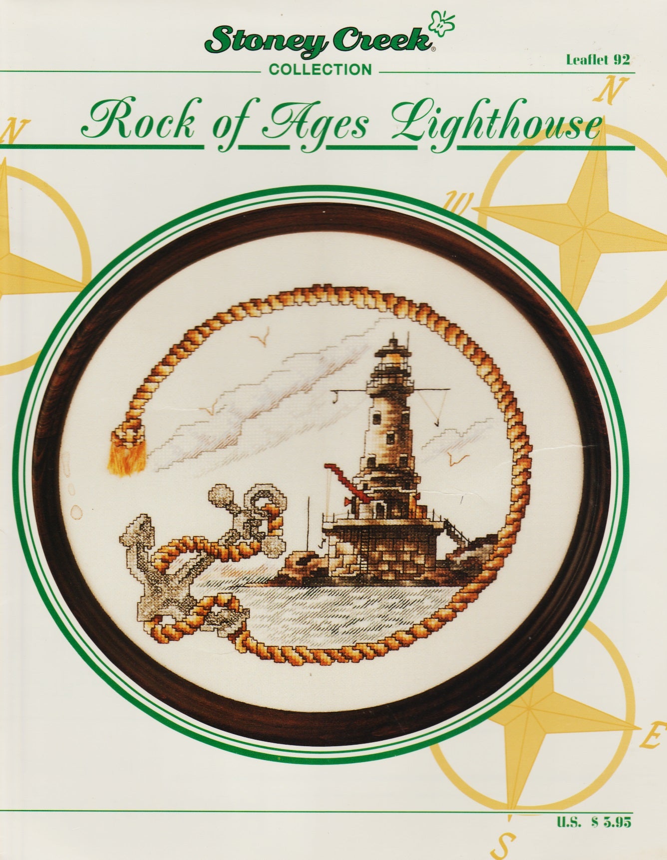 Stoney Creek Rock of Ages Lighthouse LFT92 cross stitch pattern