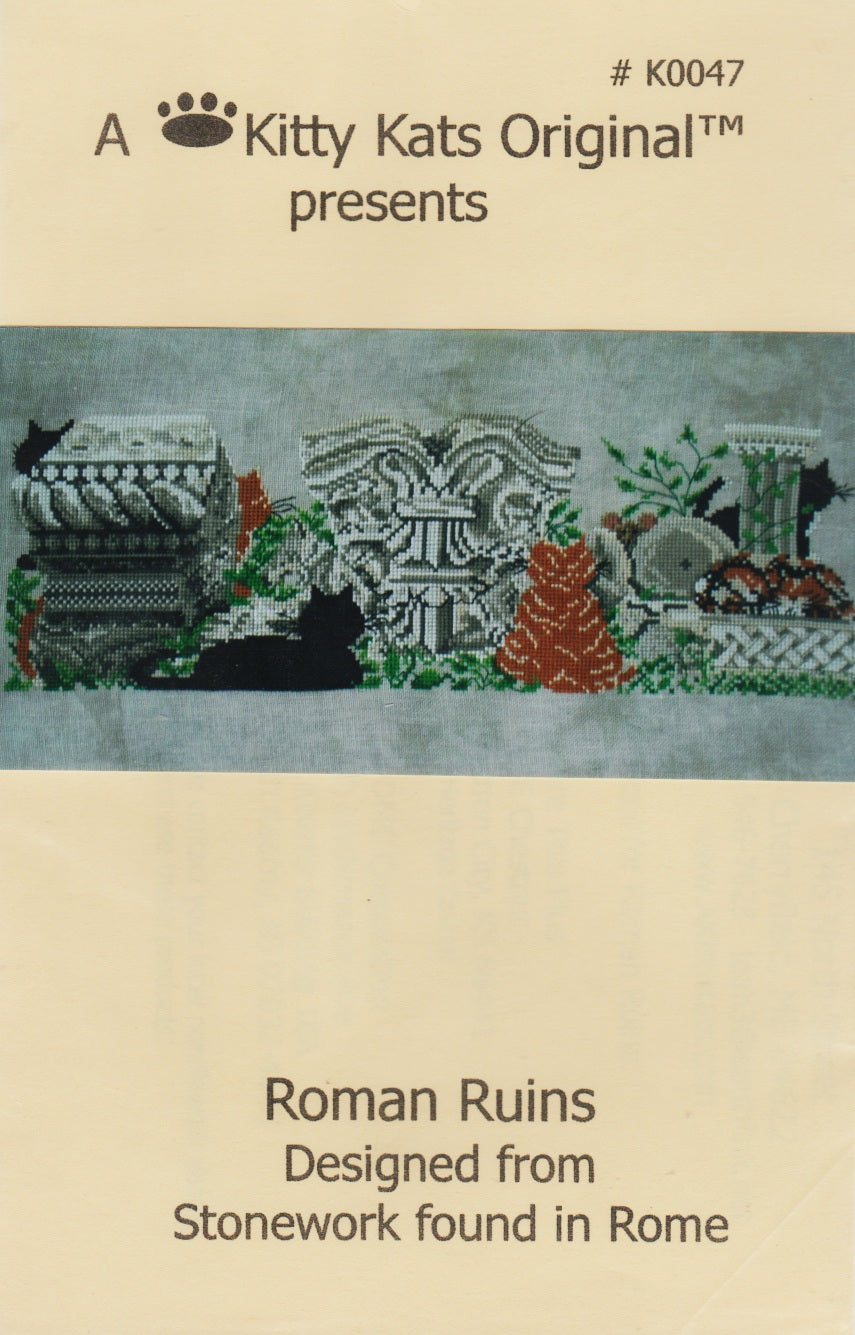 Kitty Kats Originals Roman Ruins K0047 cross stitch pattern