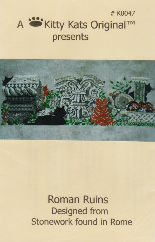 Kitty Kats Originals Roman Ruins K0047 cross stitch pattern