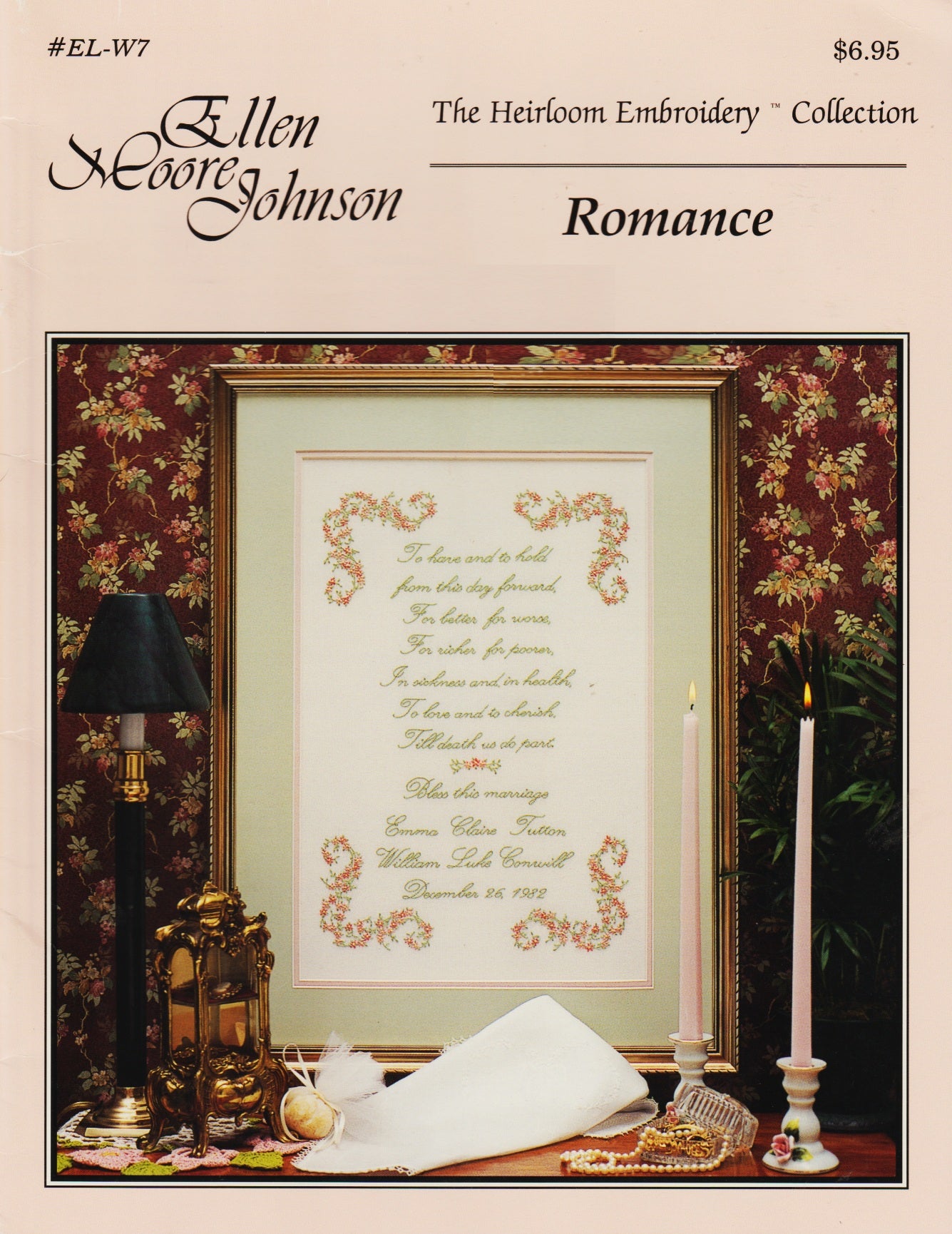 Ellen Moore Johnson Romance Embroidery EL-W7 pattern