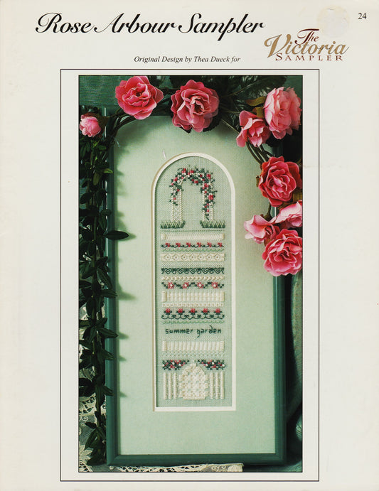 Victoria Sampler Rose Arbour Sampler 24 cross stitch pattern