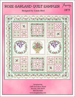 Imaginating Rose Garland Quilt Sampler 1875 cross stitch pattern