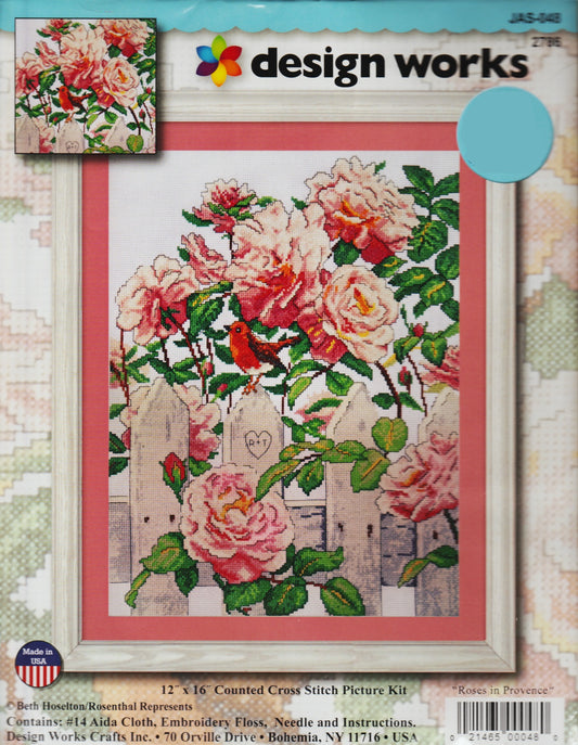 Design Works Roses In Provence 2786 flowers cross stitch pattern