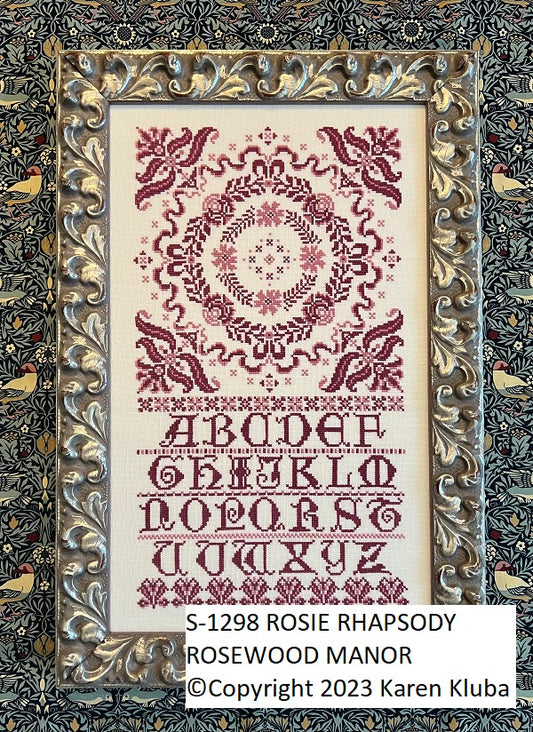 Rosewood Manor Rosie Rhapsody S-1298 cross stitch pattern