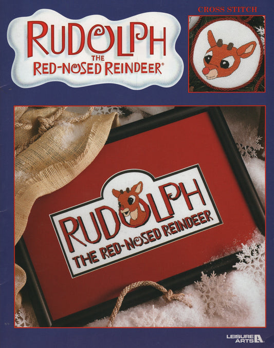 Leisure Arts Rudolph the Red-nosed Reindeer 3448 Christmas Ornament cross stitch pattern