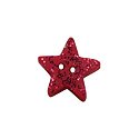 Stoney Creek Red Glitter Star, Medium button SB062RGS button