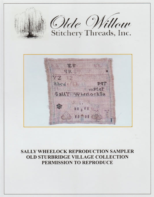 Old Willow Sally Wheelock Sampler cross stitch pattern