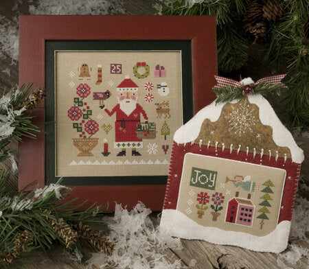 Lizzie Kate Sampler Claus, LK191 cross stitch pattern