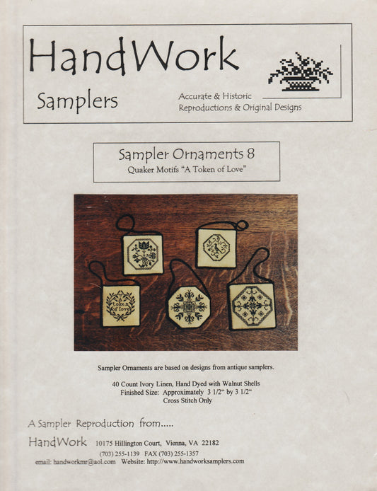 HandWork Sampler Ornaments 8 cross stitch pattern