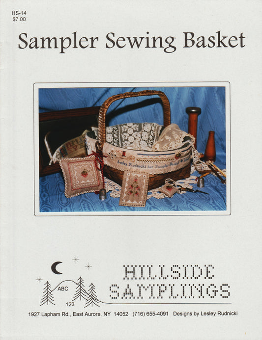 Hillside Samplings Sampler Sewing Basket HS-14 cross stitch pattern