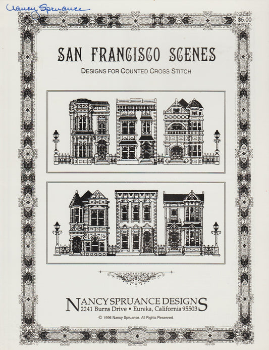 Nancy Spruance San Francisco Scenes (Signed) cross stitch pattern