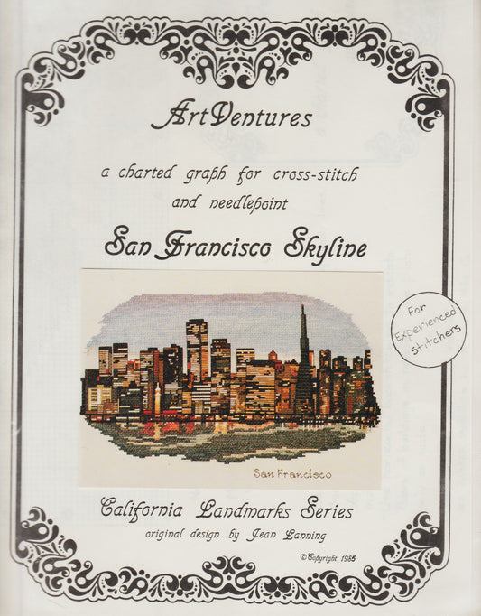 Art Ventures San Francisco Skyline California cross stitch pattern