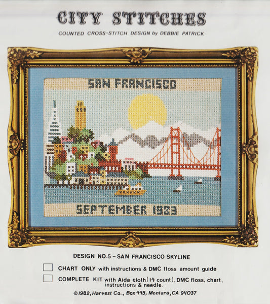 Debbie Patrick San Francisco Skyline 5 cross stitch pattern