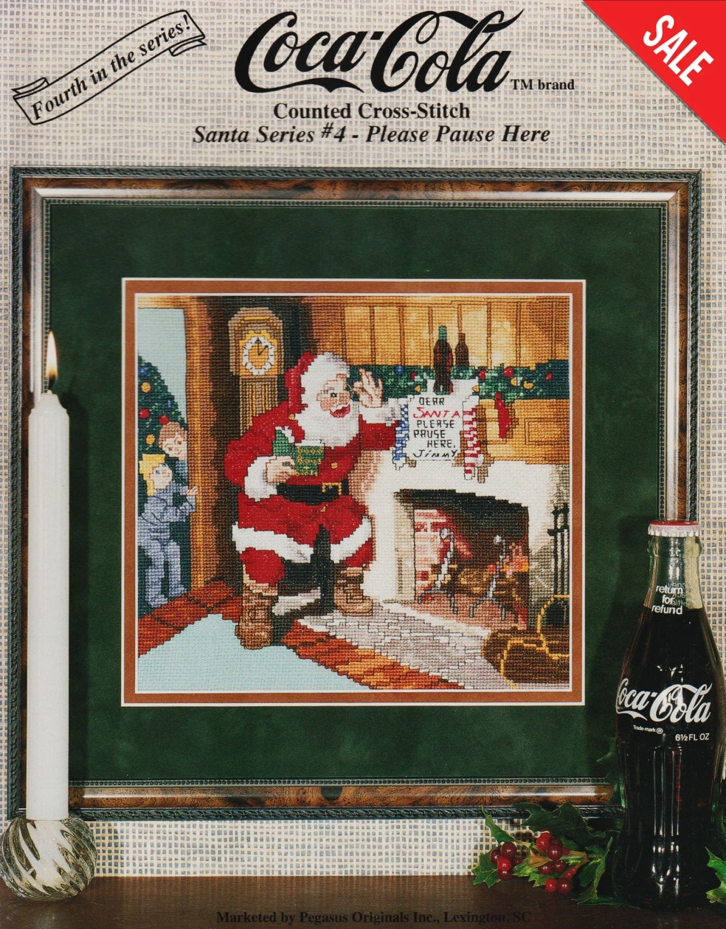 Pegasus Santa Series #4 Please Pause Here Coca-Coloa 364 cross stitch pattern