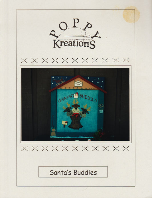 Poppy Kreations Santa's Buddies christmas reindeer cross stitch pattern