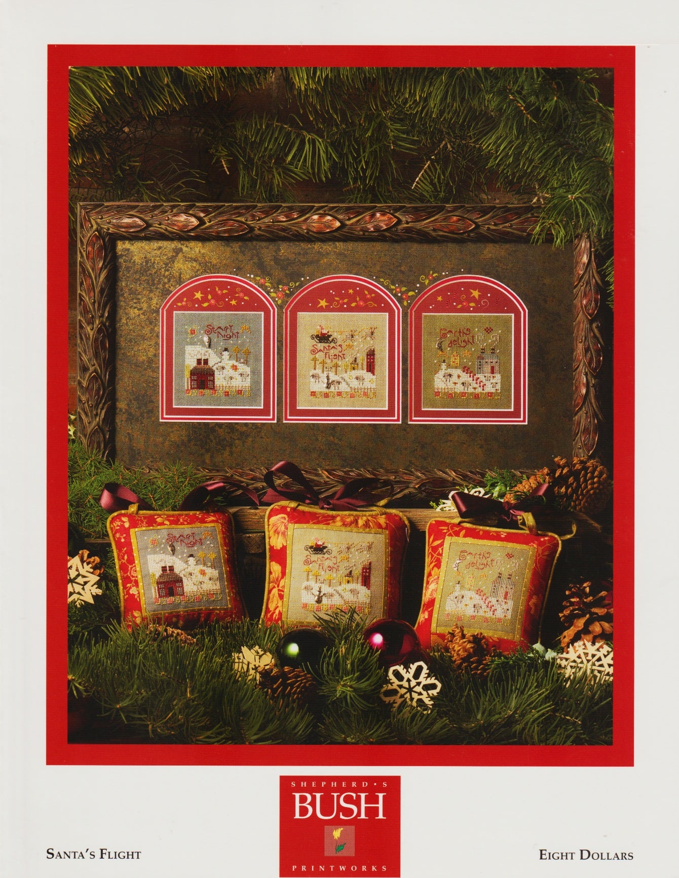 Shepherd's Bush Santa's Flight christmas cross stitch pattern