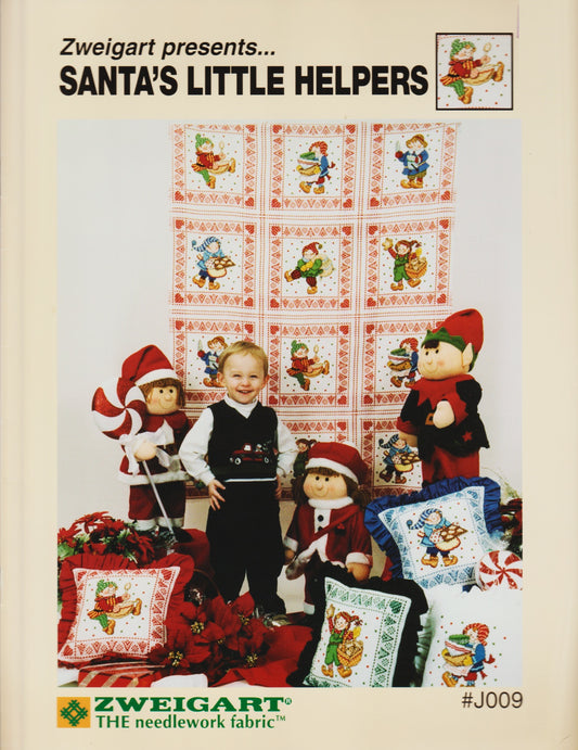 Zweigart Santa's Little Helpers J009 Christmas Elf cross stitch pattern