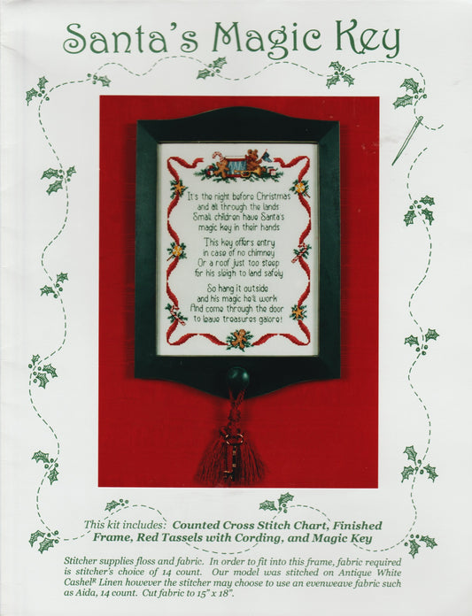 Sue Hillis Santa's Magic Key cross stitch pattern