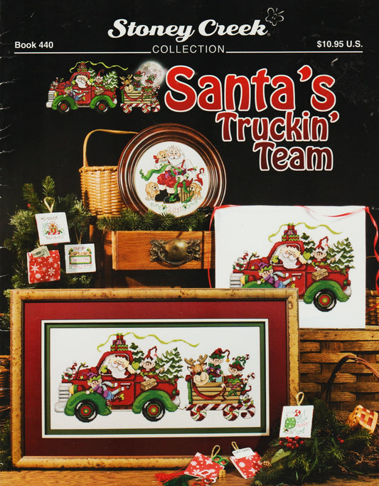 Stoney Creek Santa's Truckin' Team BK440 Christmas cross stitch pattern