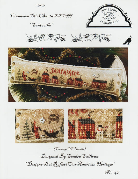 Homespun Elegance Santaville 247 cross stitch pattern