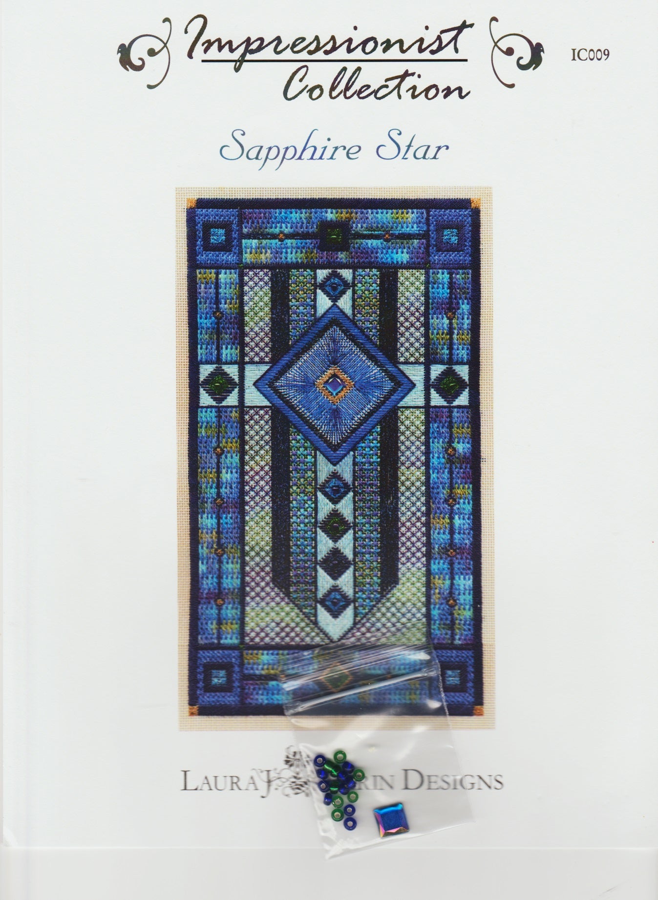 Laura J. Perin Sapphire Star IC009 cross stitch pattern