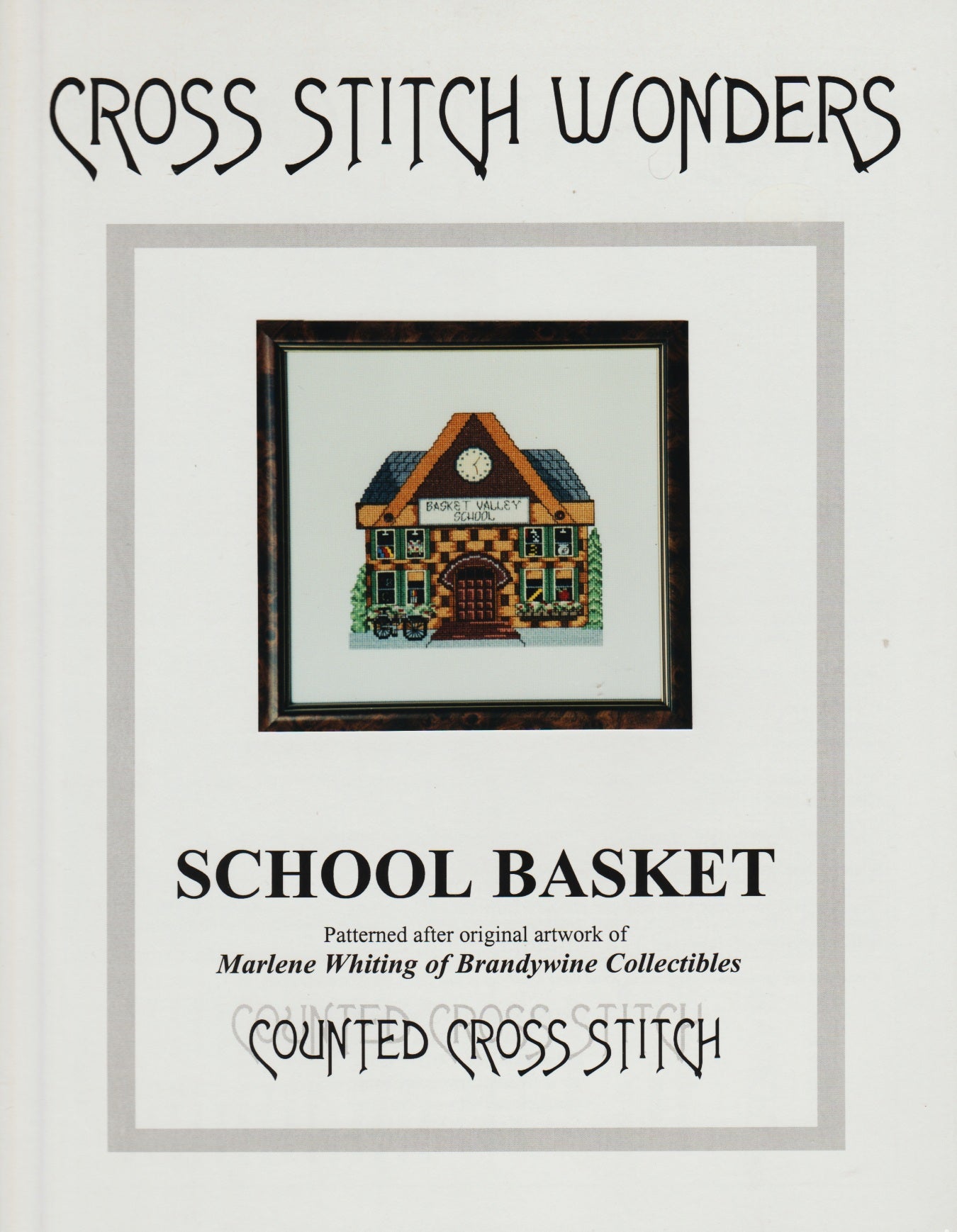 Cross Stitch Wonders School Basket cross stitch pattern