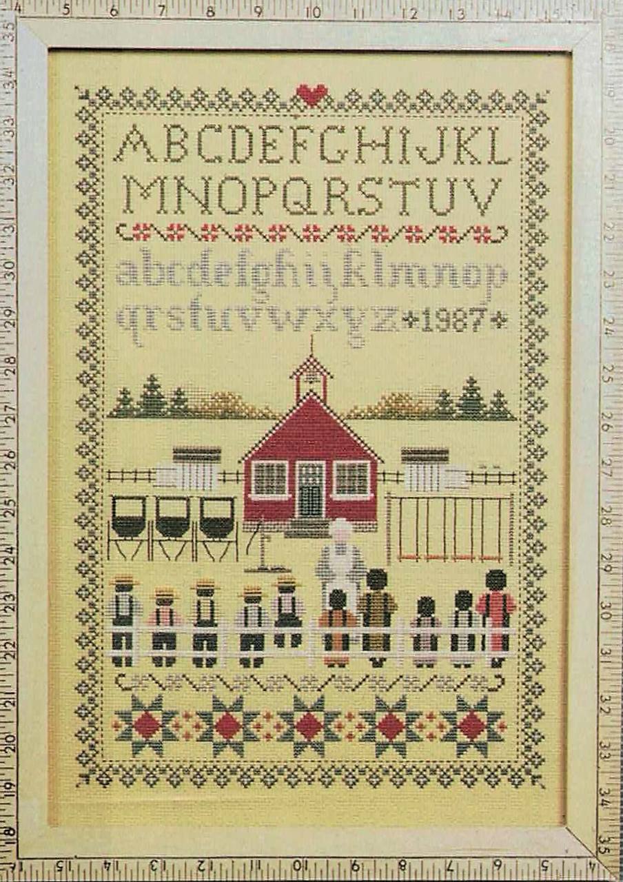 Told In A Garden Schoolhouse Sampler TG25 cross stitch pattern