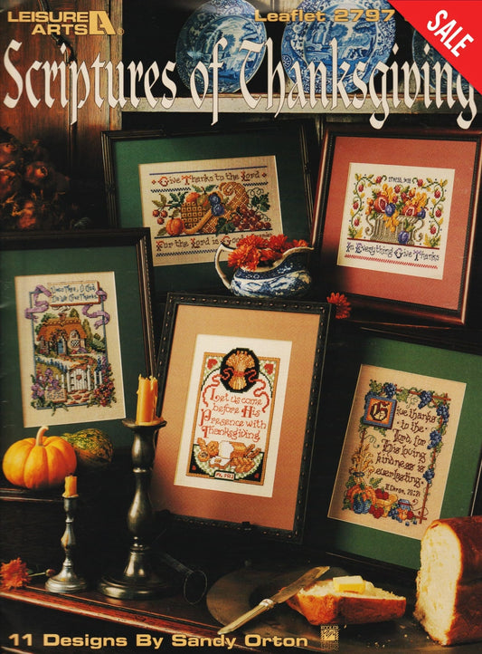 Leisure Arts Scriptures of Thanksgiving 2797 cross stitch pattern