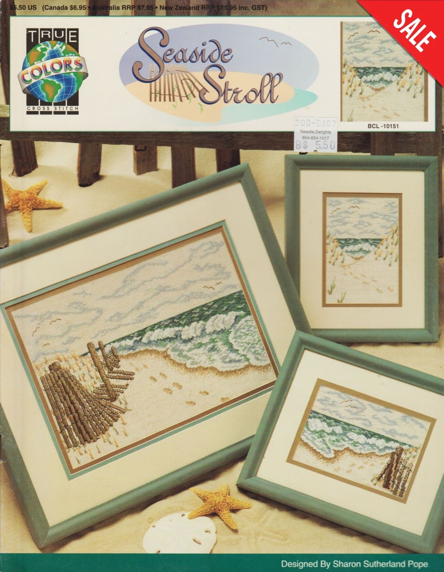 True Colors Seaside Stroll BCL-10151 beach cross stitch pattern