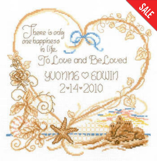 Imaginating Seaside Wedding 2697 cross stitch pattern