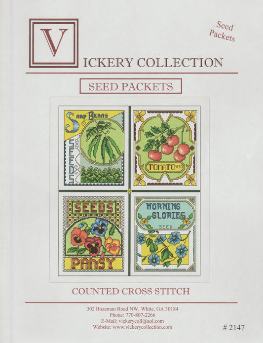 Vickery Seed Packets 2147 cross stitch pattern