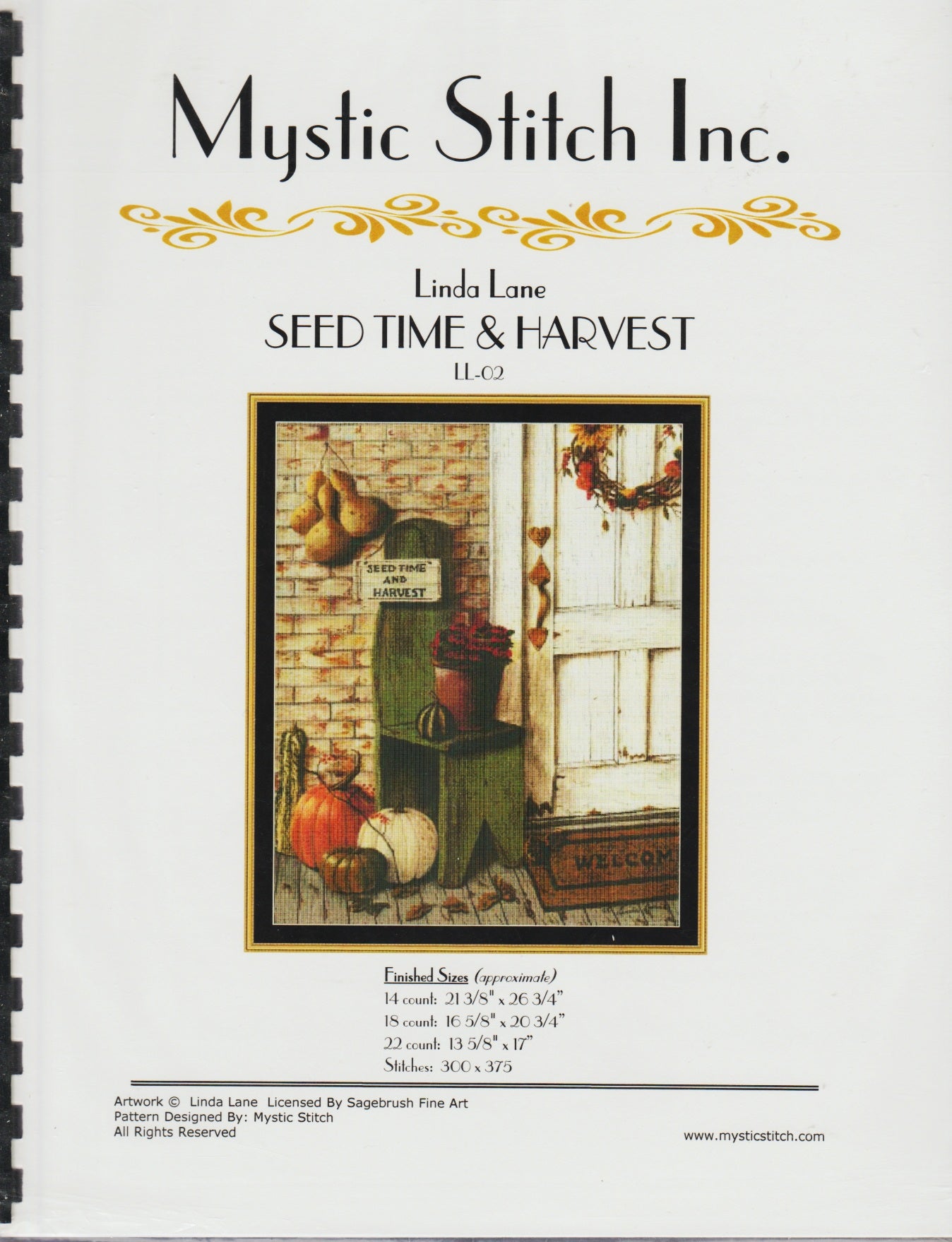 Mystic Stitch Seed Time & Harvest LL-02 cross stitch pattern