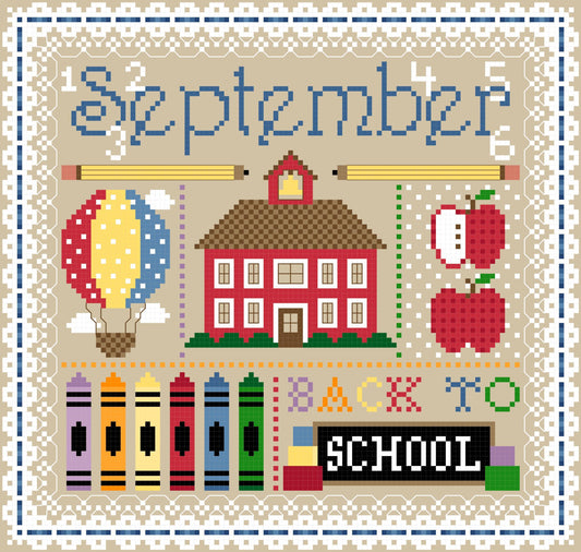 Sugar Stitches September Sampler SGS-010 cross stitch pattern