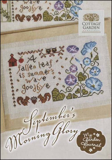 Cottage Garden Samplings September's Morning Glory CGS27 cross stitch pattern