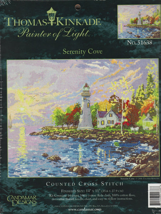 Candamar Serenity Cove Thomas Kinkade 51638 cross stitch kit