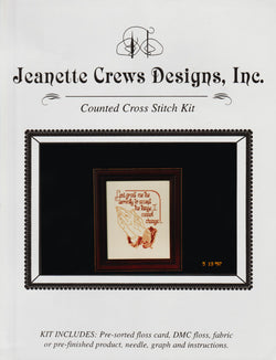 Jeanette Crews Designs Serenity cross stitch kit