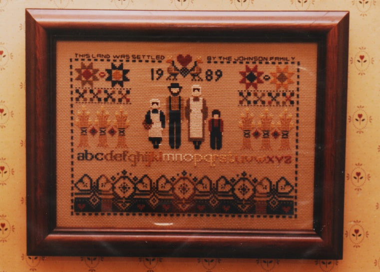 Told In A Garden Settlers Sampler TG36 cross stitch pattern