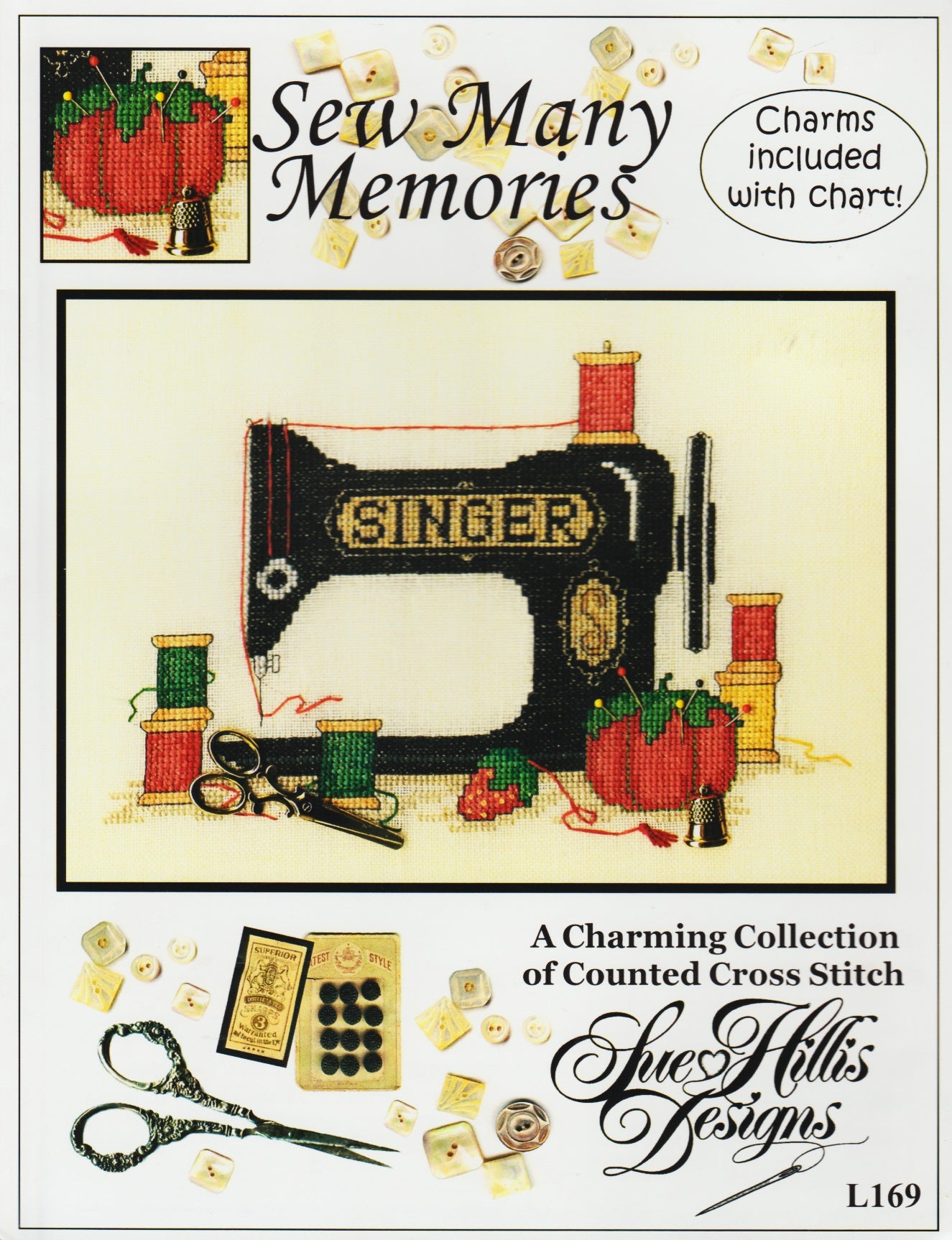 Sue Hillis Sew Many Memories L169 cross stitch pattern