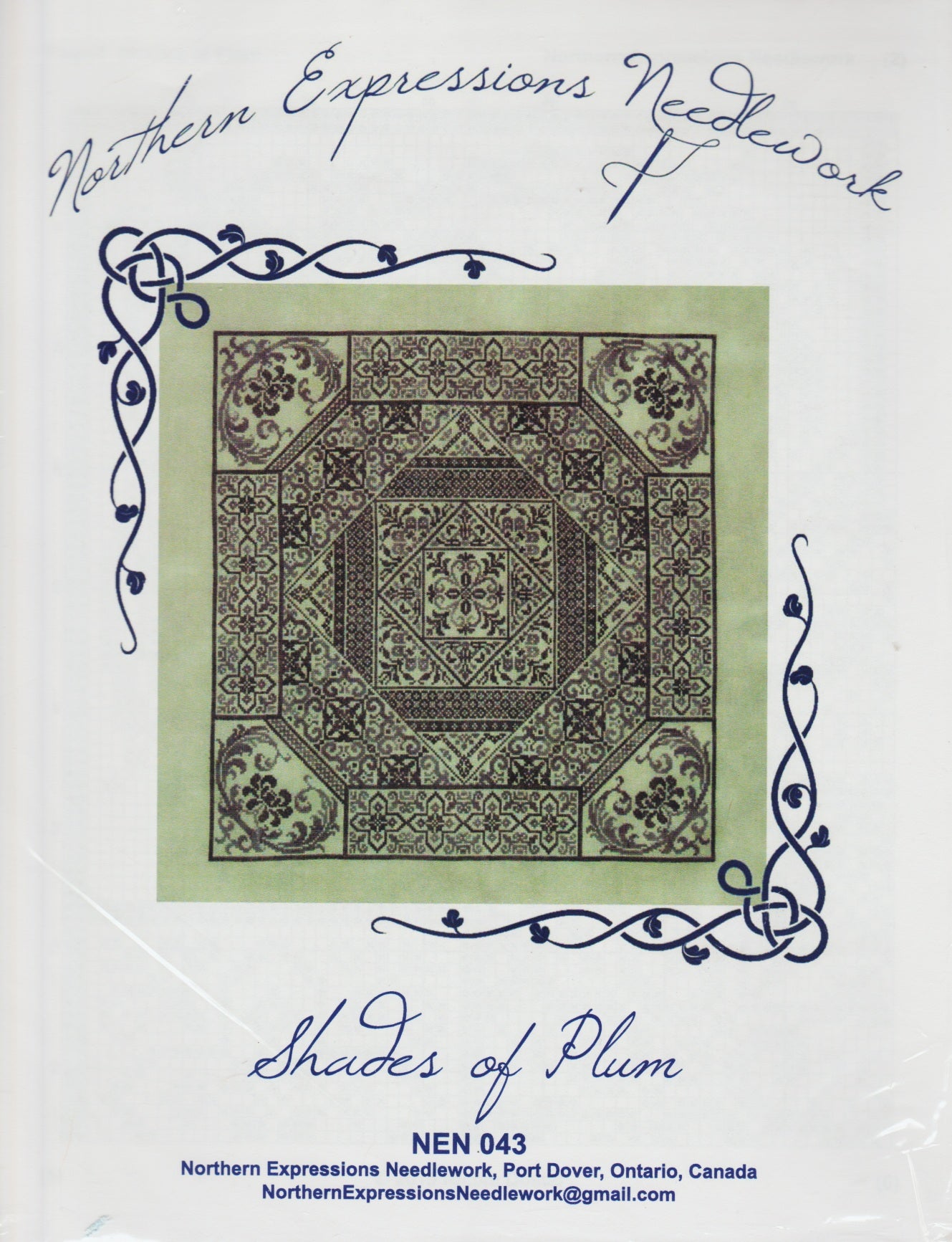 Northern Expressions Needlework Shades Of Plum NEN043 cross stitch pattern