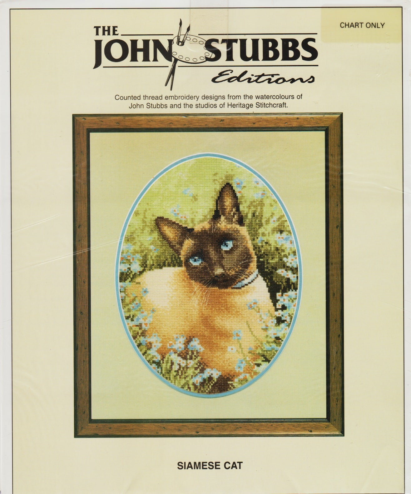 Heritage Stitchcraft Siamese Cat cross stitch pattern