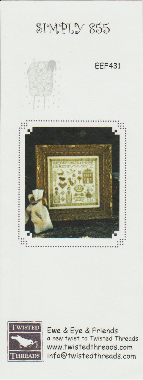 Ewe & Eye Simply 855 EEF431 cross stitch pattern