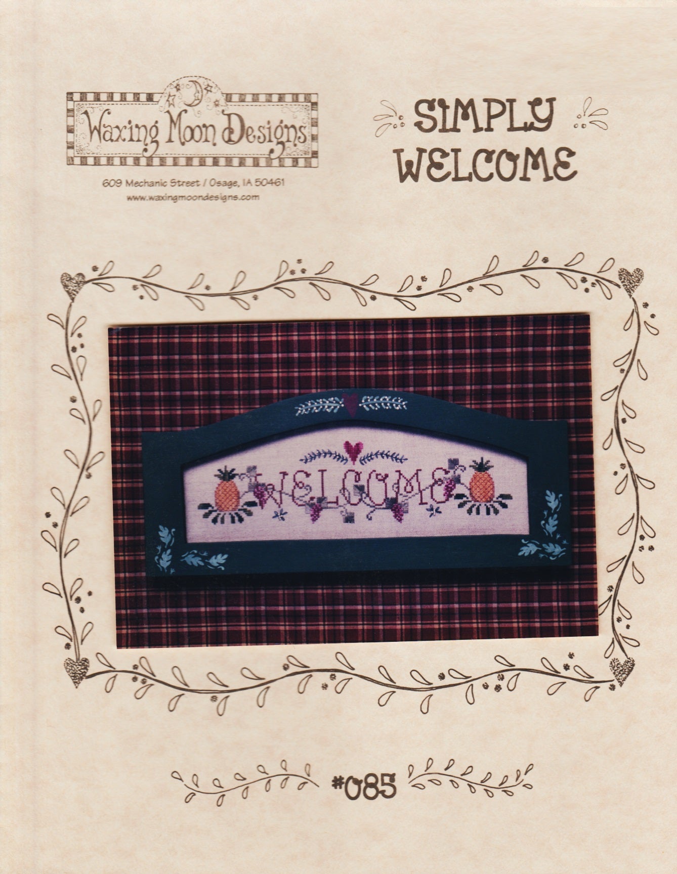 Diy Welcome Pattern Simply Welcome pattern – Sandra's Stitch Stash
