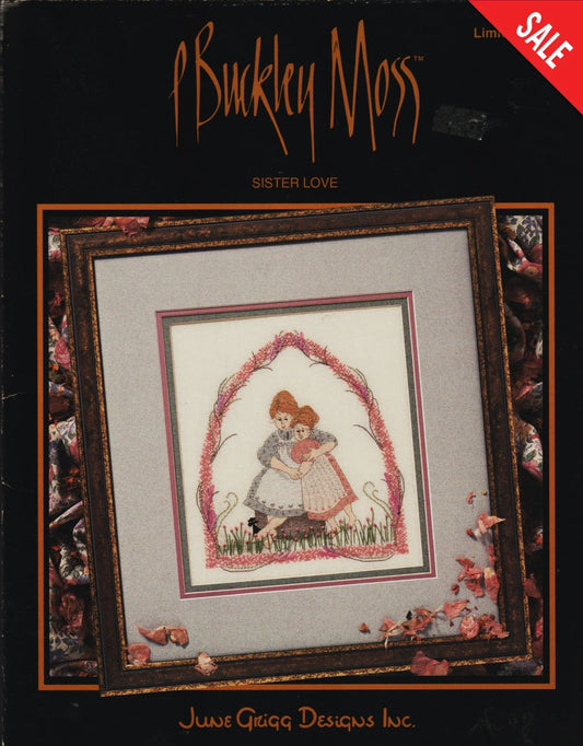 P Buckley Moss Sister Love 131 cross stitch pattern